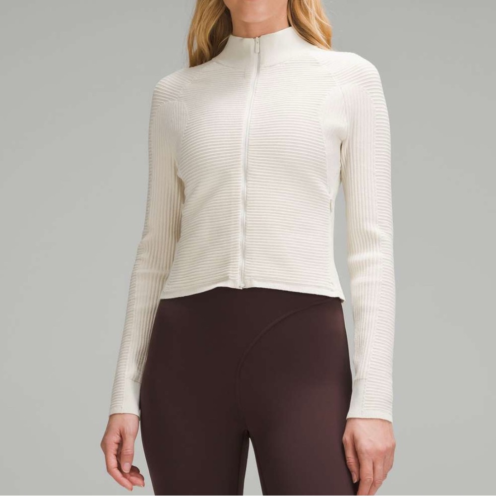 Mixed Rib-Knit Zip Up | Women's Hoodies & Sweatshirts